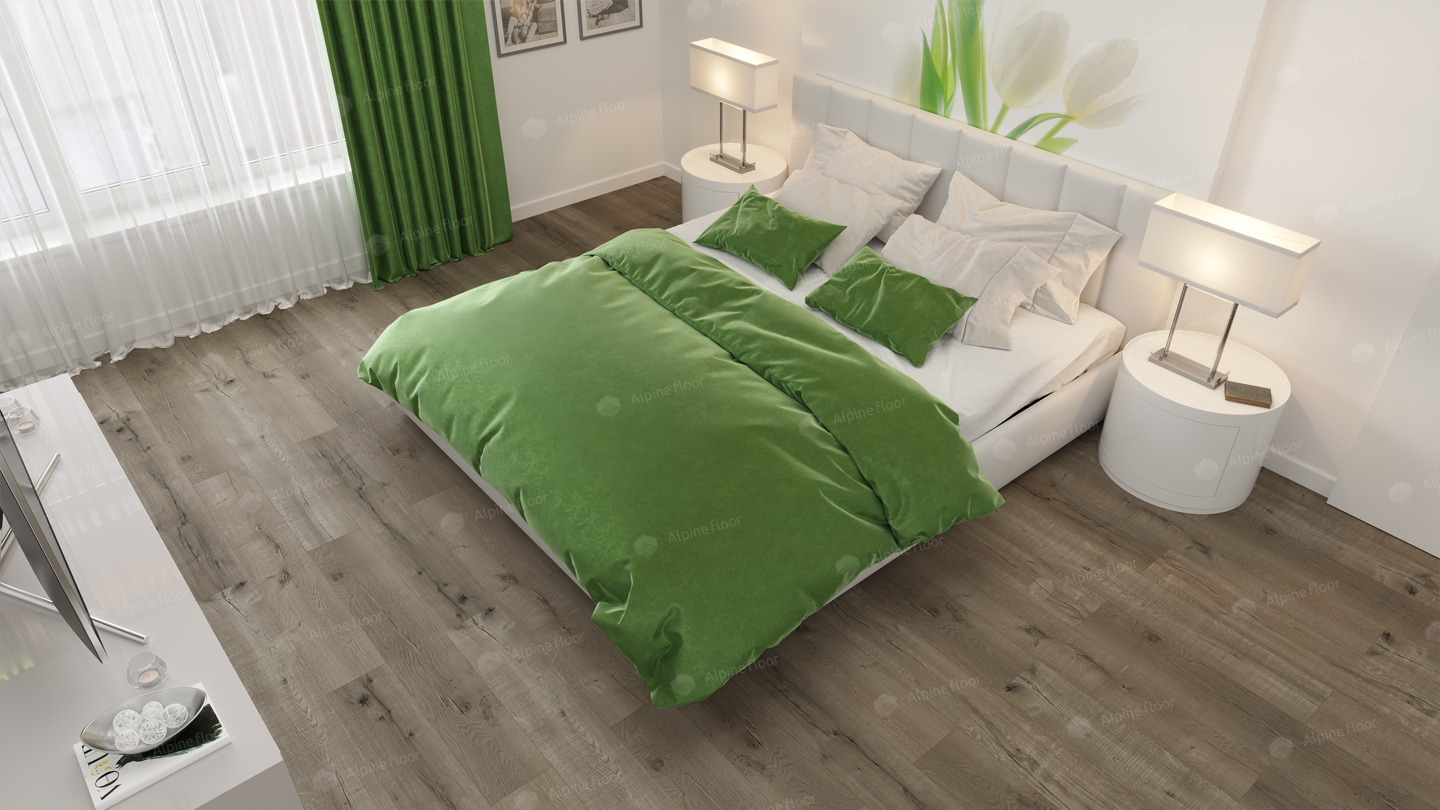  ЗАМКОВАЯ ПЛИТКА  ALPINE FLOOR Real wood Дуб VERDAN  ECO2-4  6мм (2.23м2)