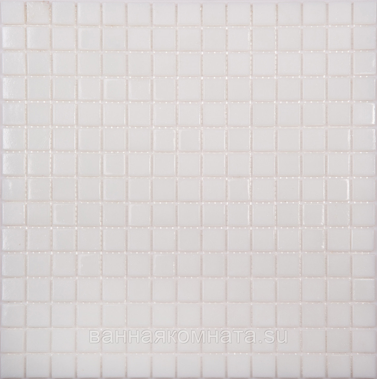Мозаика   AP02 стекло  белый (бумага) (20*20*4) 327*327