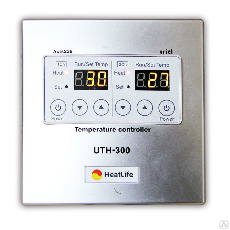 Терморегулятор UTH-300  Двухзональное управление, таймер