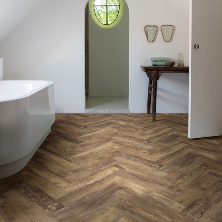 Кварцв. плитка Moduleo LayRed Herringbone Country Oak 54875 (6,0 мм-0,55мм) 12,6 x 63 cм 