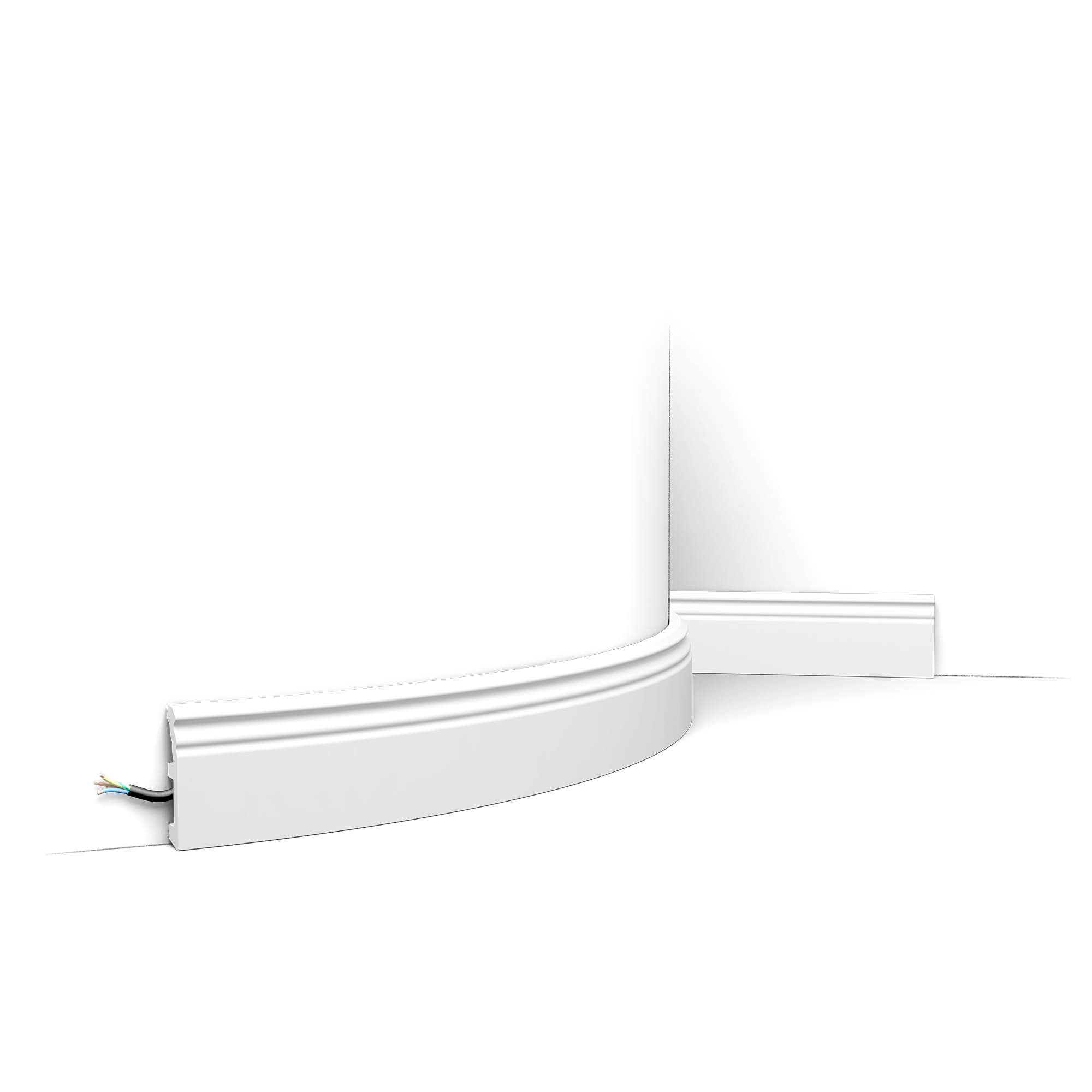 Напольный плинтус гибкий ORAC SX195F (2000*1,9*8 мм)