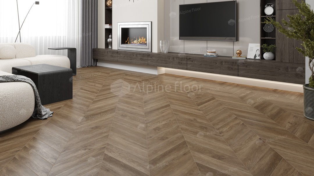 LVT плитка Карите Chevron ECO 20-5 Макадамия (2,5 мм -1.9735 в уп) 