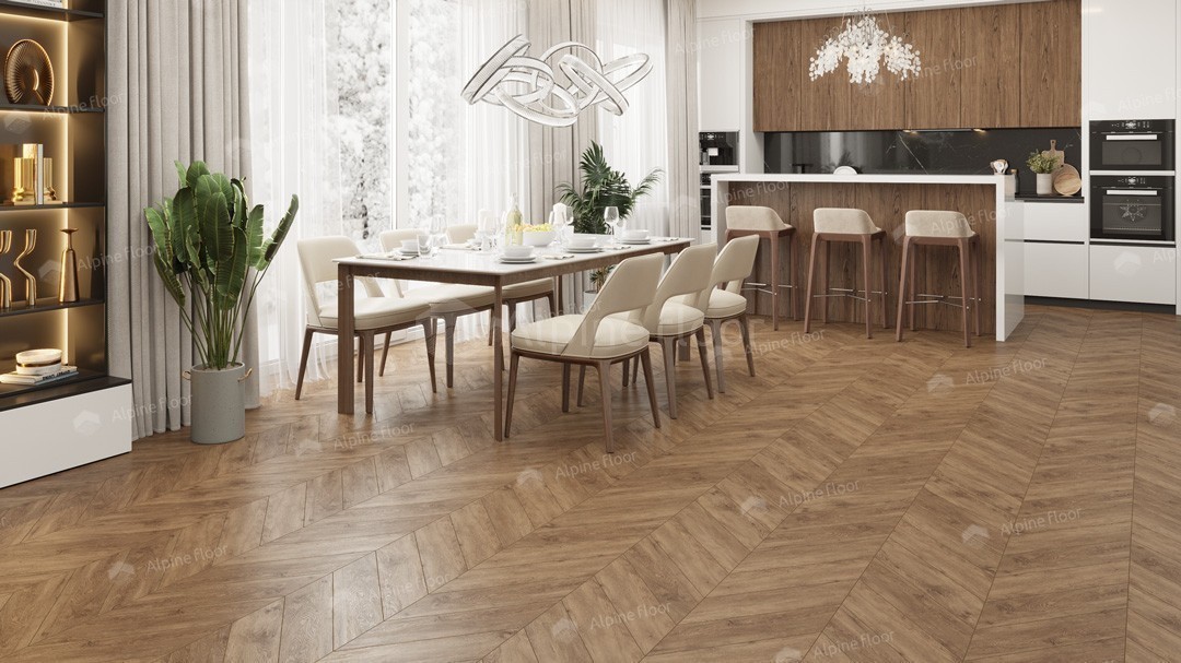 LVT плитка Карите Chevron ECO 20-10 Гевуина (2,5 мм -1.9735 в уп) 