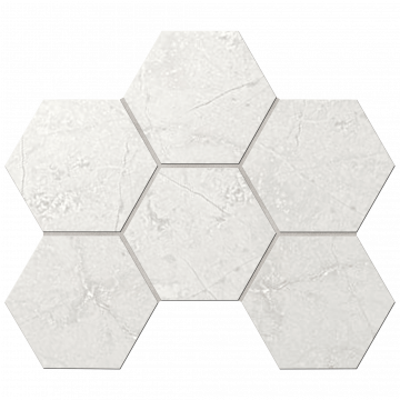 Декор Marmulla Мозаика MA01 Hexagon 25x28,5 непол.(10 мм)