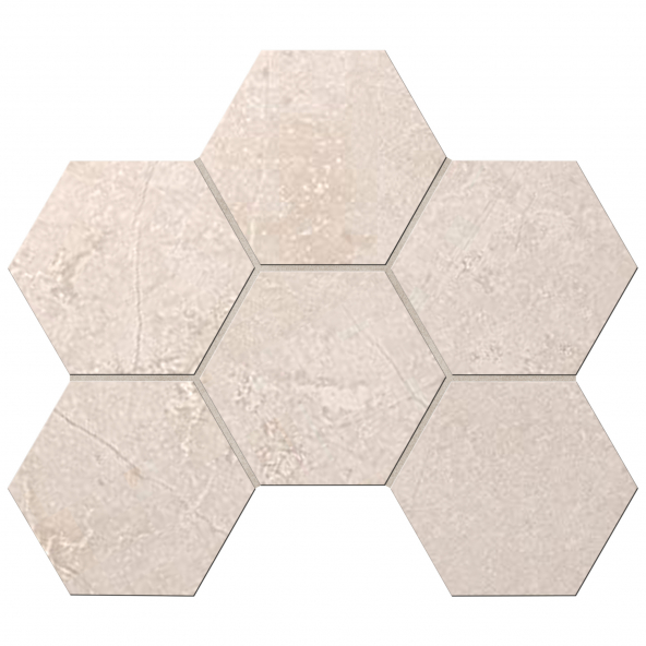 Декор Marmulla Мозаика MA03 Hexagon 25x28,5 непол.(10 мм)