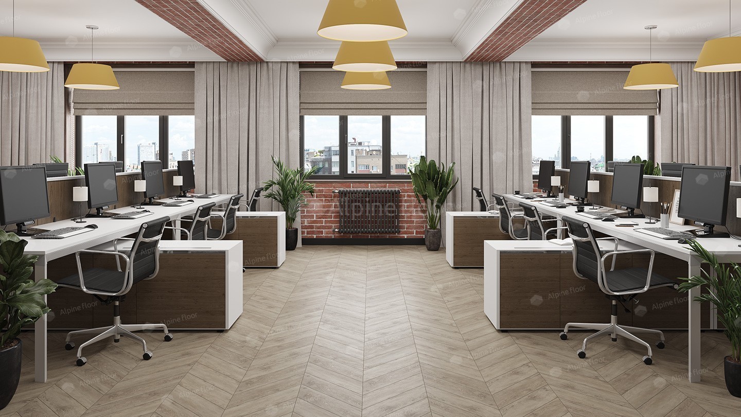  ЗАМКОВАЯ ПЛИТКА  ALPINE FLOOR CHEVRON  Карите ECO 18-11 5мм-0.5 мм (1.6764м2)