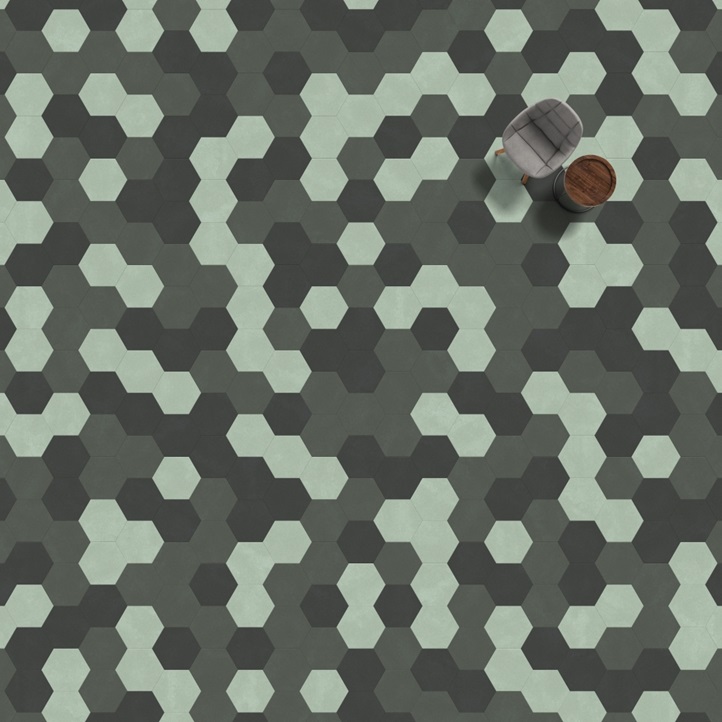 Кварцв. плитка Moduleo Moods Big Hexagon 420 (2,5мм-0,55мм)452,64 x 392 мм
