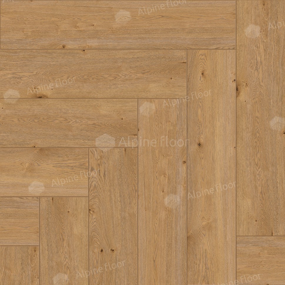 Каменно-полимерная плитка  PARQUET LIGHT Дуб Хатиса ЕСО 13-27  43кл (4мм/0,5мм)