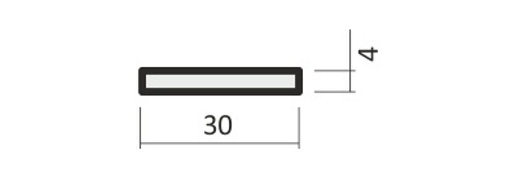 Vinyl Планка соединительная 4*30*2070 (Vinyl  Орех)