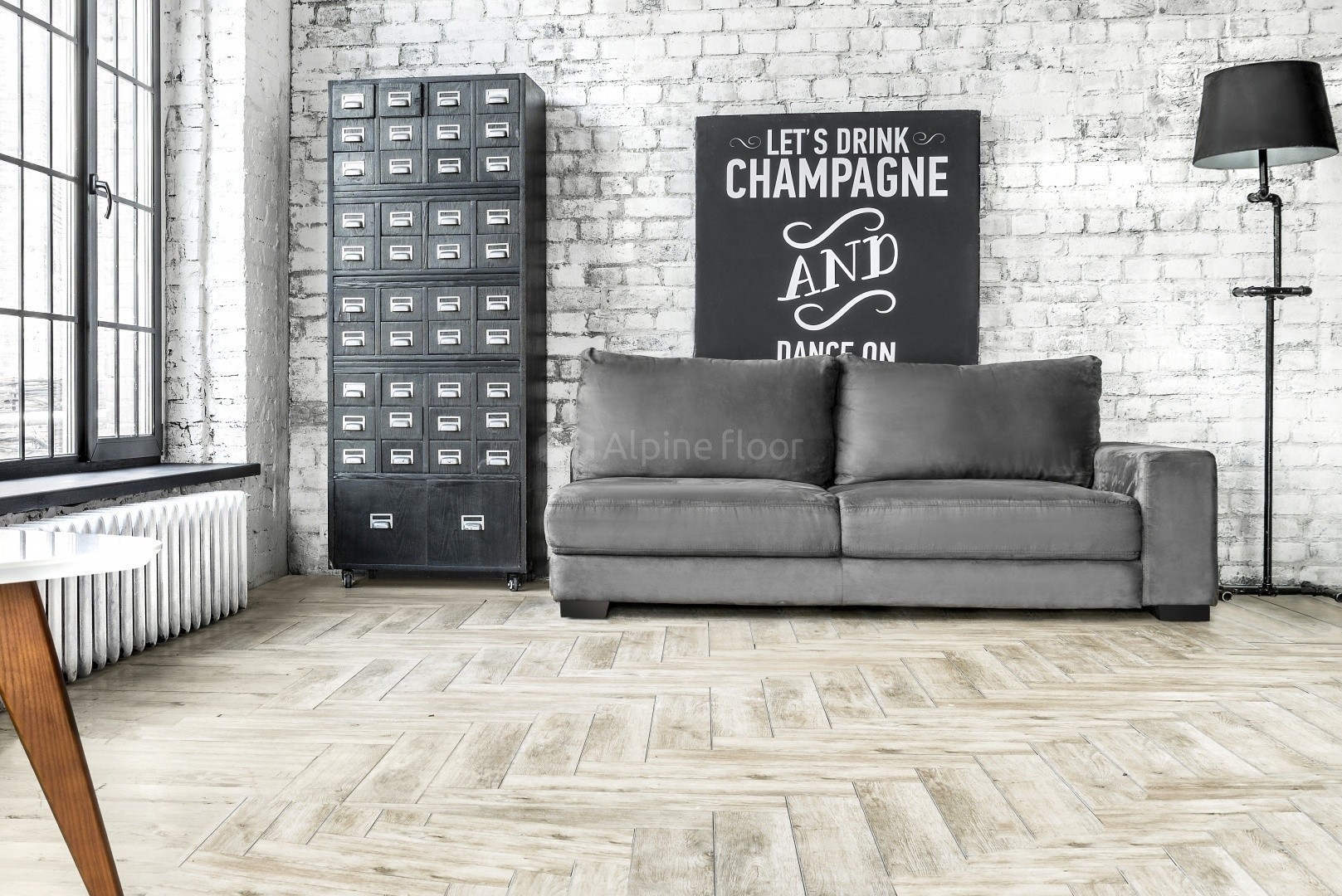 Плитка ПВХ Alpine Floor EXPRESSIVE PARQUET ECO 10-1 Сумерки  (6мм-1.48 м2 )