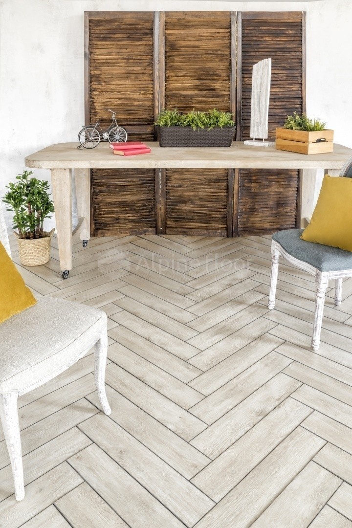 Плитка ПВХ Alpine Floor EXPRESSIVE PARQUET ECO10-3 Морской штиль   (6мм-1.48 м2 )