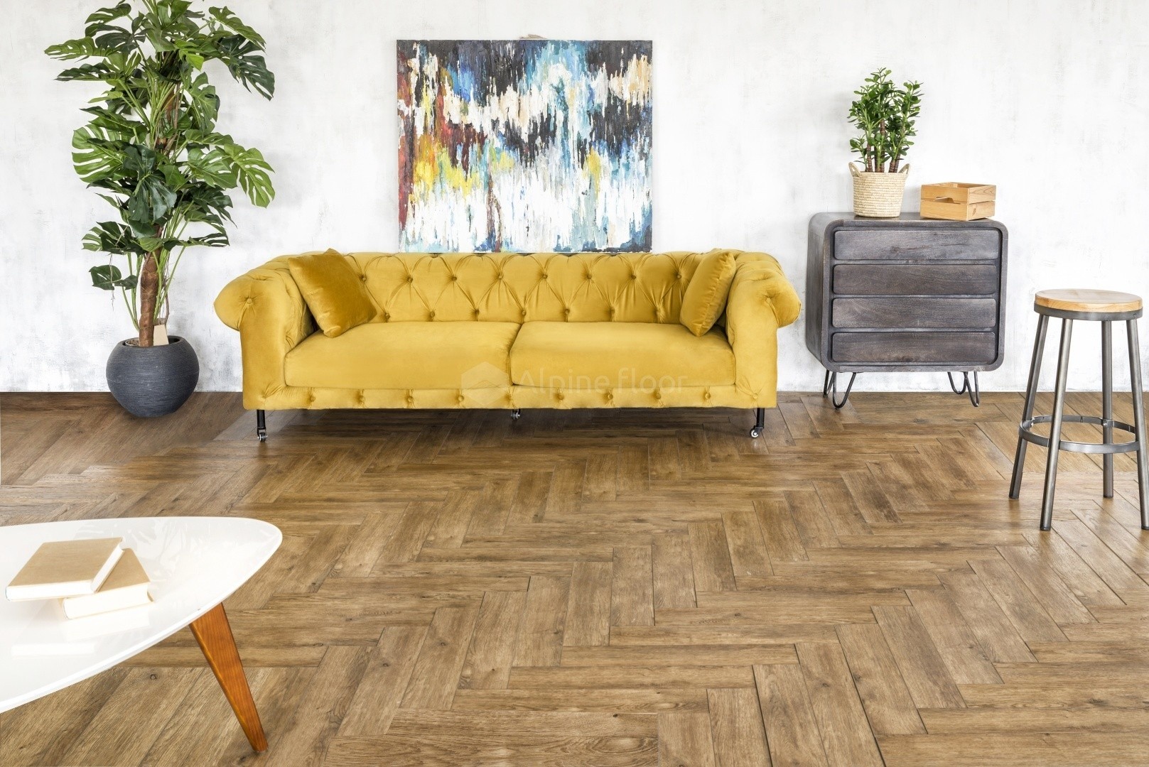 Плитка ПВХ Alpine Floor EXPRESSIVE PARQUET ECO10-4 Песчаная буря   (6мм-1.48 м2 )