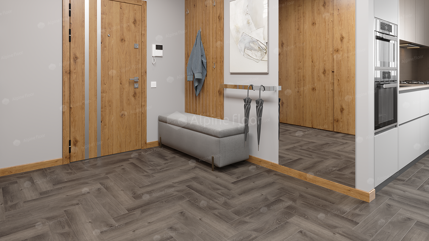 Кварц-виниловая плитка Alpine Floor Parquet LVT Дуб Мерга ECO 16-13 ( 2,227м2) 