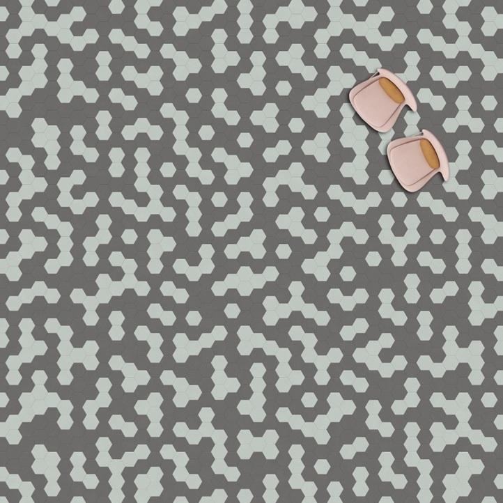 Кварцв. плитка Moduleo Moods Hexagon 338 (2,5мм-0,55мм)226,32 x 196 мм