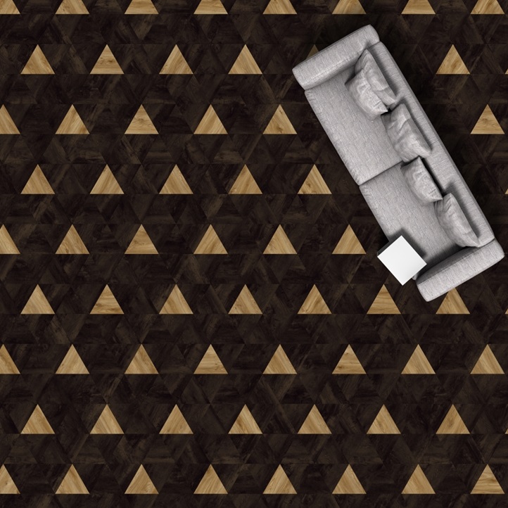 Кварцв. плитка Moduleo Moods Triangles 361 (2,5мм-0,55мм)452,64 x 392 мм