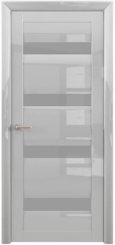 Полотно остекленное Двери Глянец  Барселона GL, Белый глянец, стекло мателюкс