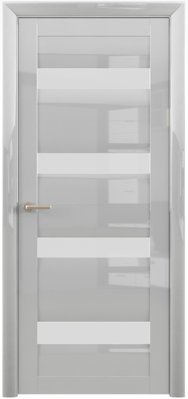 Полотно остекленное Двери Глянец  Барселона GL, Белый глянец, стекло белое