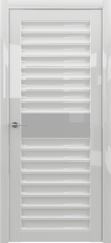 Полотно остекленное Двери Глянец Дели GL, Белый глянец, стекло мателюкс