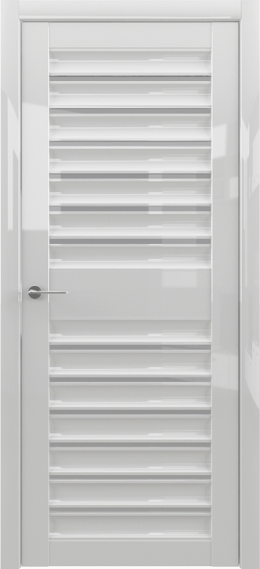 Полотно остекленное Двери Глянец  Женева GL, Белый глянец, стекло мателюкс