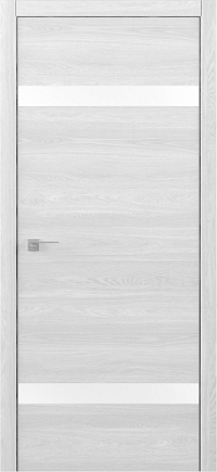 Полотно остекленное Двери Арт-шпон  S, Дуб полярный, стекло Белое