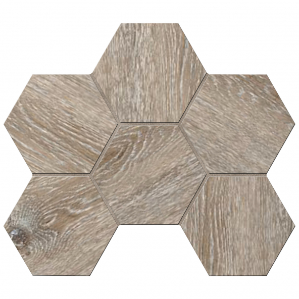 Декор Мозаика DA04 Hexagon 25x28,5 непол.(10 мм)